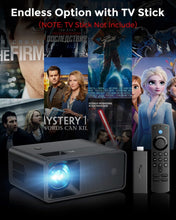 Load image into Gallery viewer, Lightweight Full HD Mini Projector with Built-in Speakers - Enjoy Anywhere!