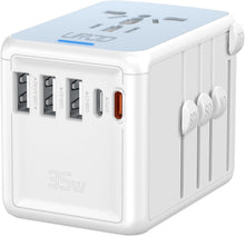 Load image into Gallery viewer, Multi-Device PD 35W Travel Adapter - Safe &amp; Efficient International Charging