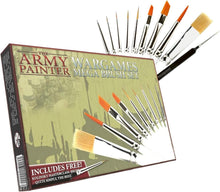 Load image into Gallery viewer, Premium Miniature Paint Brush Set for Acrylic &amp; Watercolor Artists - 10 Brushes