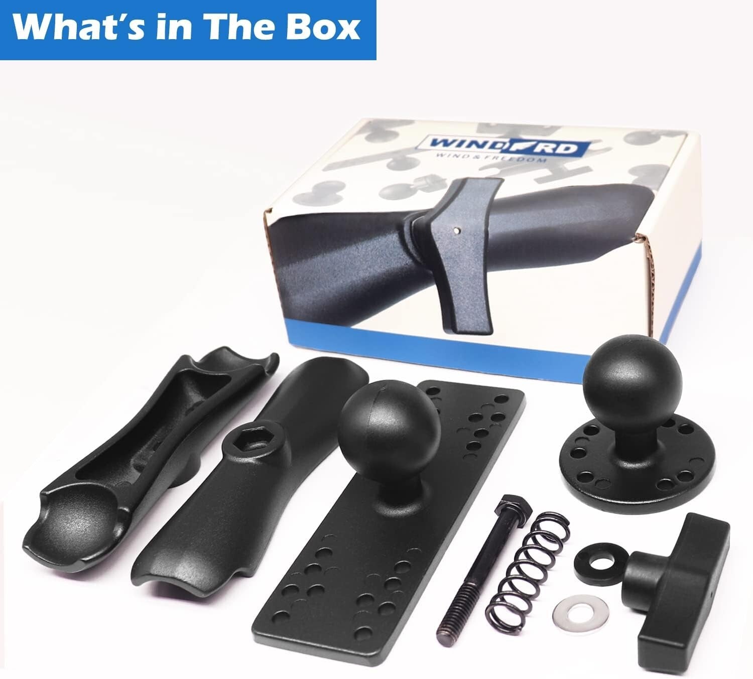 Corrosion-Resistant Aluminum Fish Finder Mount - Heavy Duty and Adjustable Arm