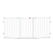 Load image into Gallery viewer, Metal 76-Inch Baby Gate with Latch Closure - Ideal for Toddler &amp; Dog Safety