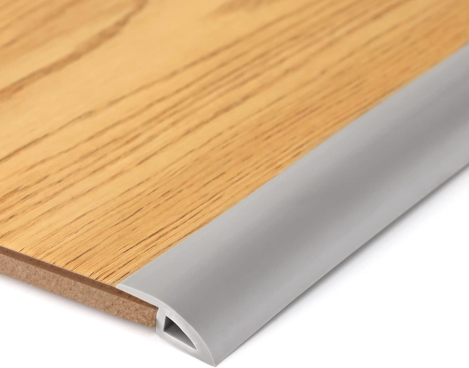Minimalist Gray Floor Edging Strip - Self-Adhesive Transition for 9-10MM Heights