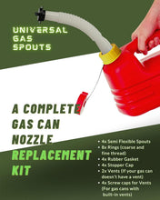 Load image into Gallery viewer, Universal Gas Can Spout Replacement 4 Pack – Leak-Proof &amp; Flexible Nozzles