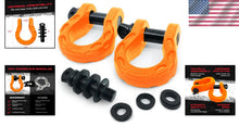 Load image into Gallery viewer, Mega D Ring Shackles with 3-Stage Anti-Rust Coating - 2 Pack for Strong Recovery