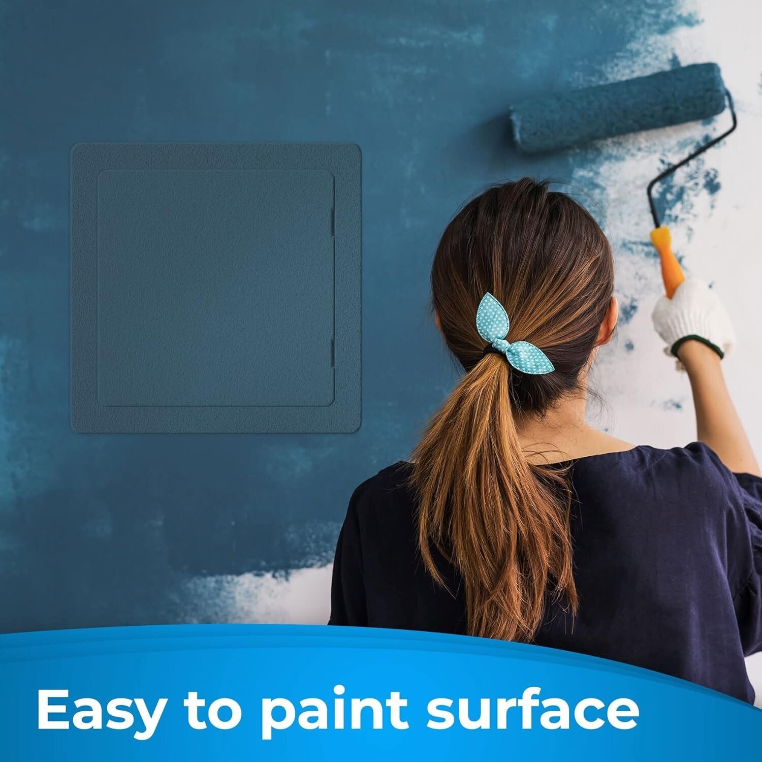 Convenient Plumbing Access Panel - 22 x 22 Inch Durable Plastic White Cover