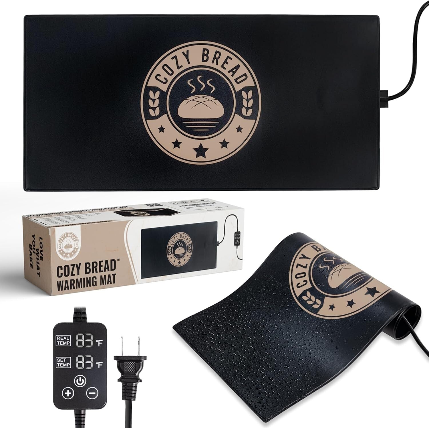 Thermostat Controlled Bread Proofing Mat for Perfect Dough Rising, 10" x 21"