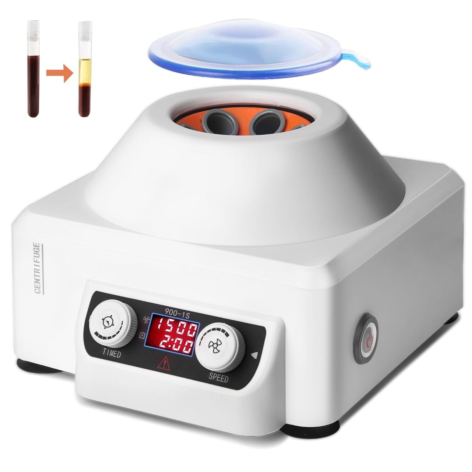 Compact Laboratory Centrifuge - 6x10ml with Digital LCD Timer & Safety Features
