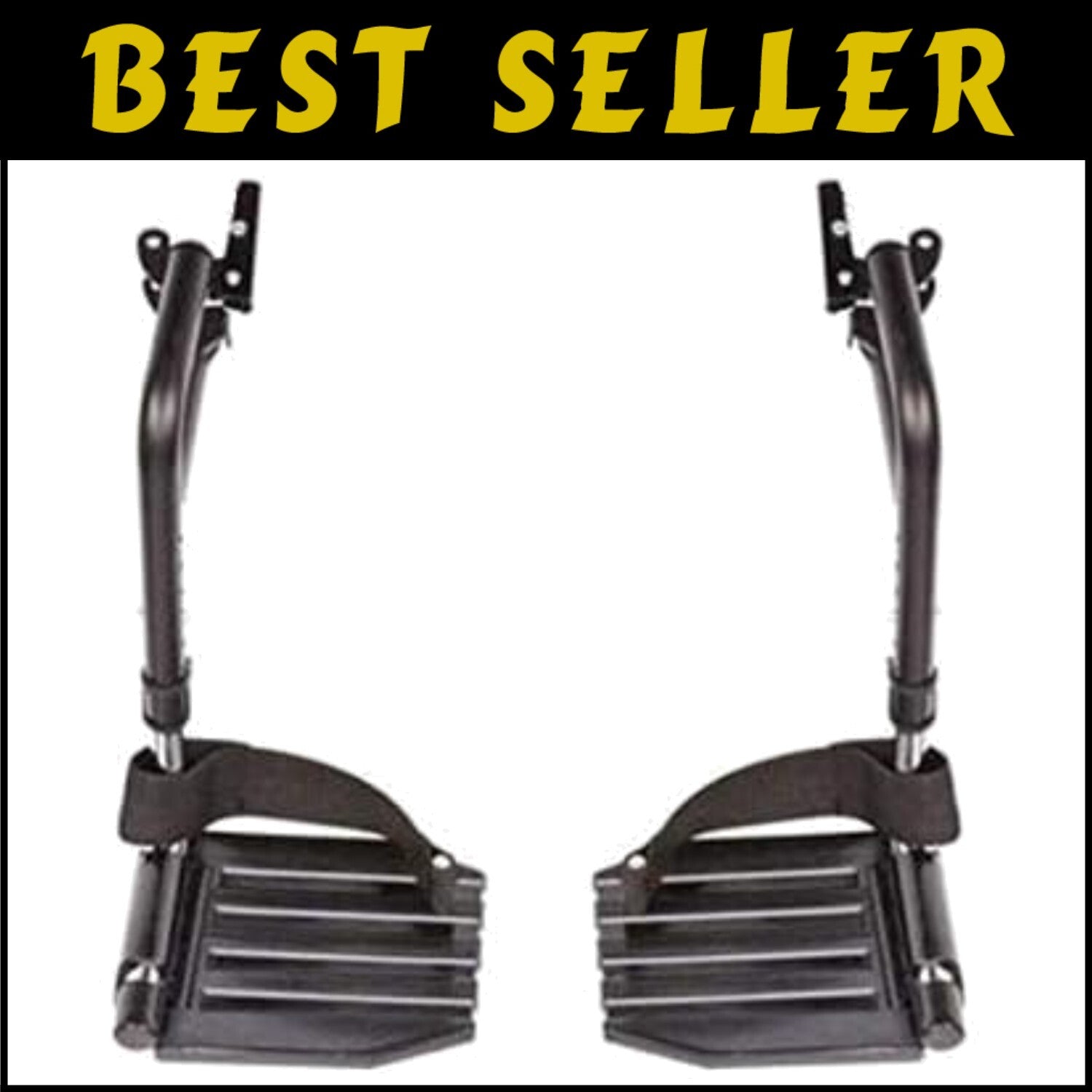 Comfort-Enhancing Wheelchair Legrests with Adjustable Footplates - Universal Fit