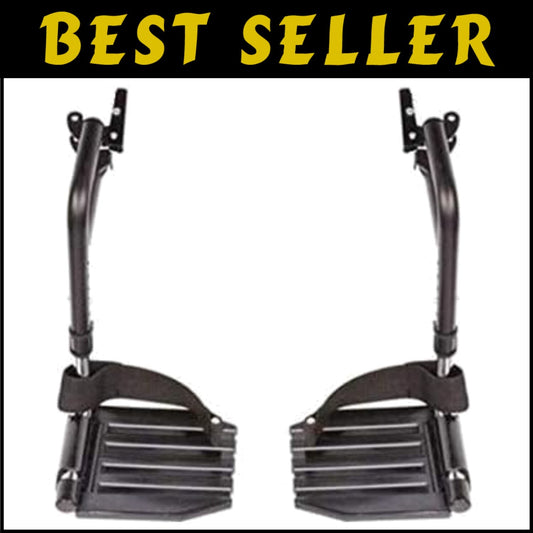 Comfort-Enhancing Wheelchair Legrests with Adjustable Footplates - Universal Fit