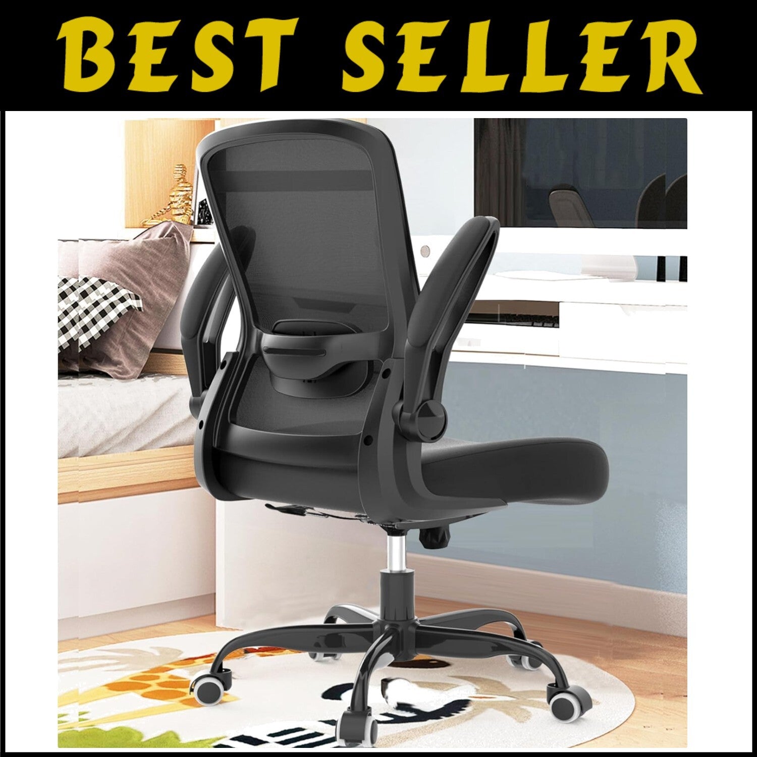 High Back Mesh Computer Chair - Ergonomic Design, Space Saving, BIFMA Certified