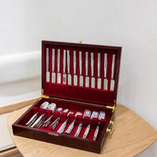 Load image into Gallery viewer, Chic Silverware Box with Carry Handle - Perfect Flatware Chest for Any Occasion
