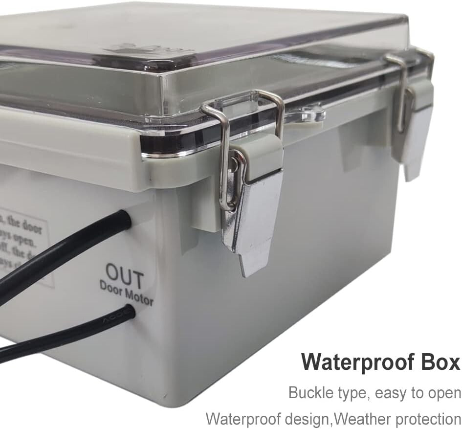 Durable Electric Chicken Coop Door Opener with Manual Control and Timer Settings