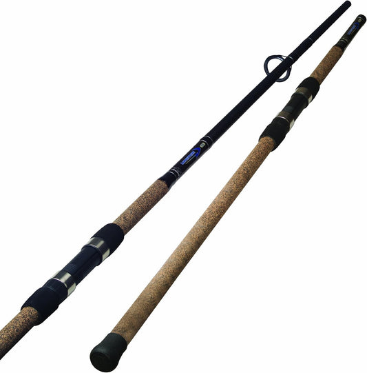 Durable 8' Medium Fast Surf Rod with Graphite Composite & Comfortable Grip