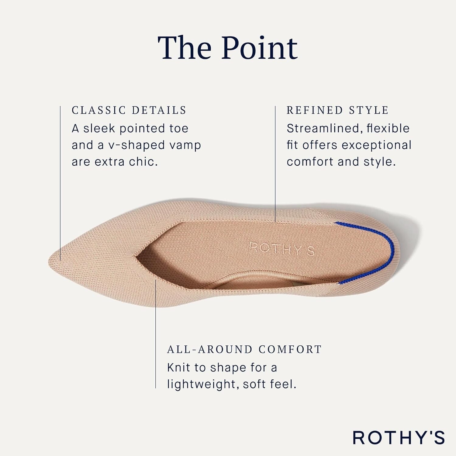 Machine Washable Pointed-Toe Flats for Women - Luxurious Style Meets Comfort