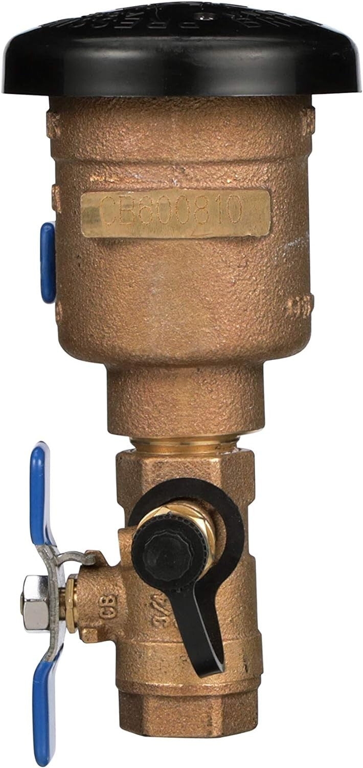 Secure 1" Bronze Pressure Vacuum Breaker Assembly for Reliable Irrigation Safety