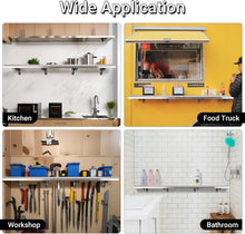 Load image into Gallery viewer, Stainless Steel Drop-Down Serving Window Shelf - Foldable and Versatile