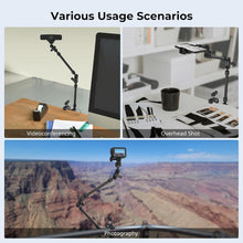 Load image into Gallery viewer, Flexible 22" Magic Arm &amp; Clamp for Cameras, Phones, &amp; Lights - Adjustable Design