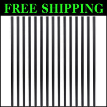Load image into Gallery viewer, Matte Black Aluminum Balusters 32-Inch Round, Pack of 50 - Never-Rust Design