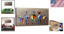 Load image into Gallery viewer, Decorative Zebra Painting - Lightweight Canvas Print for Living Room Beauty