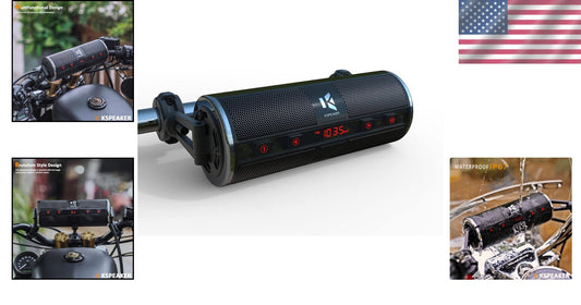 Outdoor Motorcycle Speakers with Bluetooth Control and FM Radio Functionality