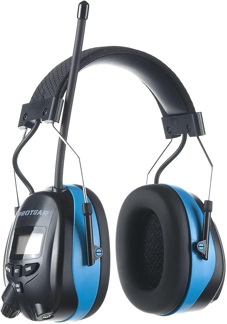Over-Ear AM/FM Radio Ear Muffs with 25dB Noise Reduction for Comfort and Safety