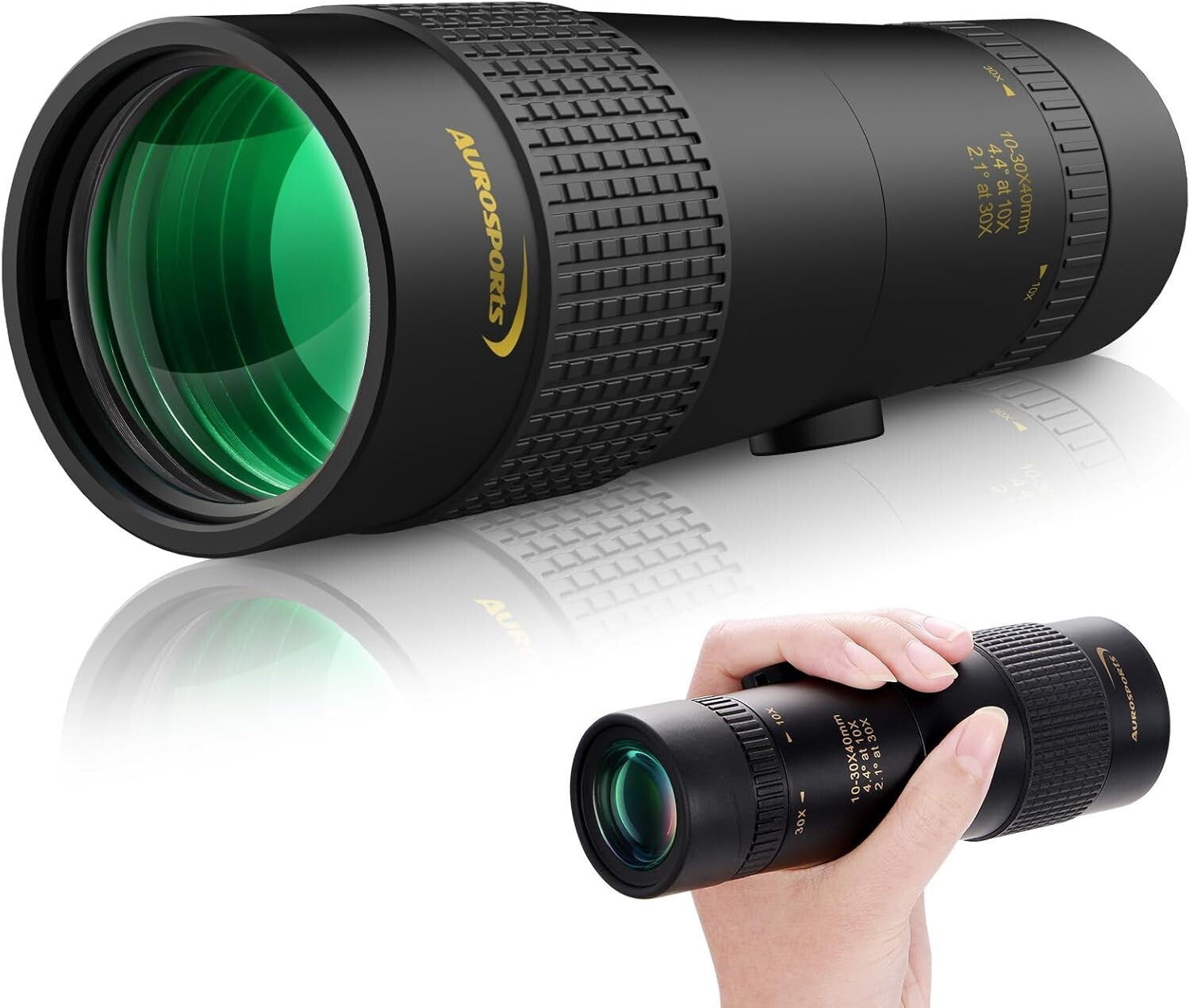 Adjustable Magnification Monocular Telescope - Crystal Clear Outdoor View