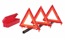Load image into Gallery viewer, Cortina Reflective 3-Piece Traffic Safety Triangle Kit - Easy Setup &amp; Storage