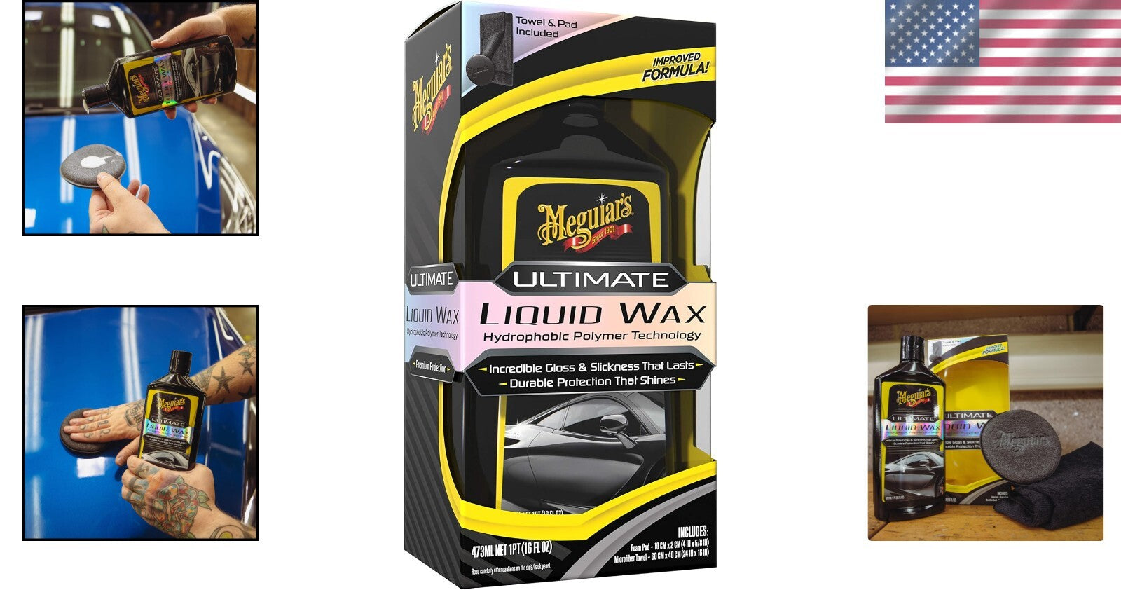 Ultimate Liquid Wax 473ml - Long-Lasting Gloss & Water Beading Protection