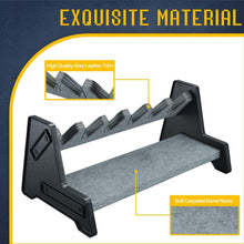 Load image into Gallery viewer, Compact Handgun Holder with Sculpted Wooden Rests - Fits Full Size and Revolvers