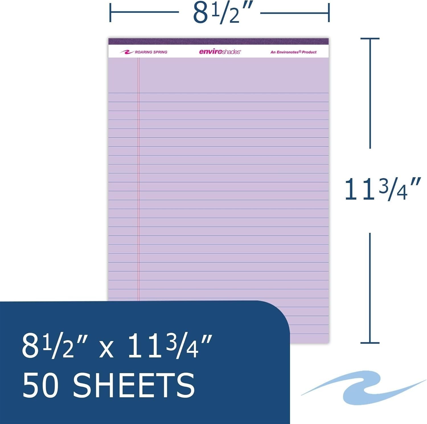 Premium Quality Purple Legal Pads - Case of 72, 50 Sheets, Eco-Conscious Choice