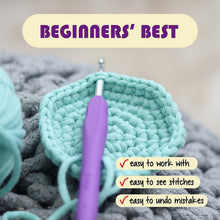 Load image into Gallery viewer, Soft Cotton-Nylon Crochet Yarn for Beginners - 2400 Yards in 24 Colorful Skeins