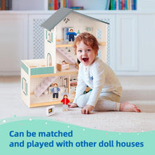 Load image into Gallery viewer, Complete Dollhouse Accessories with Family and Dog - Imaginative Play Set