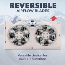 Load image into Gallery viewer, Bionaire Thin Window Fan with Programmable Thermostat &amp; Remote Control
