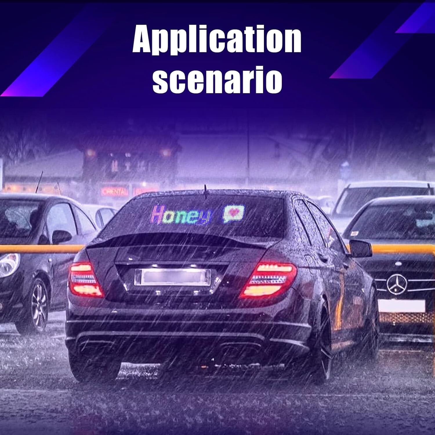 Flexible LED Message Display Board with Bluetooth - 19"x5" for Custom Designs