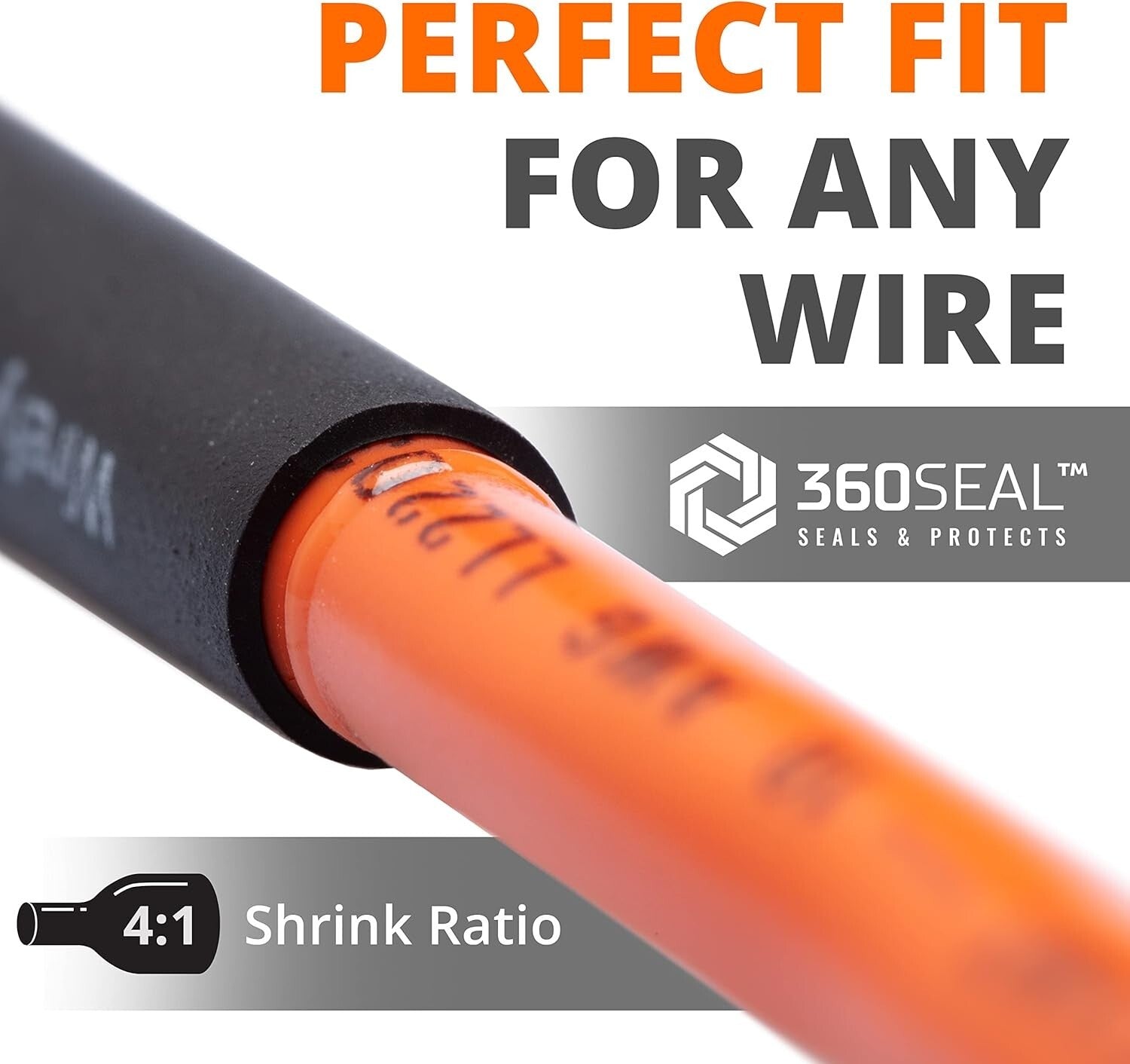 1" Adhesive-Lined Heat Shrink Tubing - 50 Feet of Industrial Strength - Black