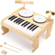 Load image into Gallery viewer, 25-Key Kids Piano with Drum Kits - Dual Play Musical Instrument for Children