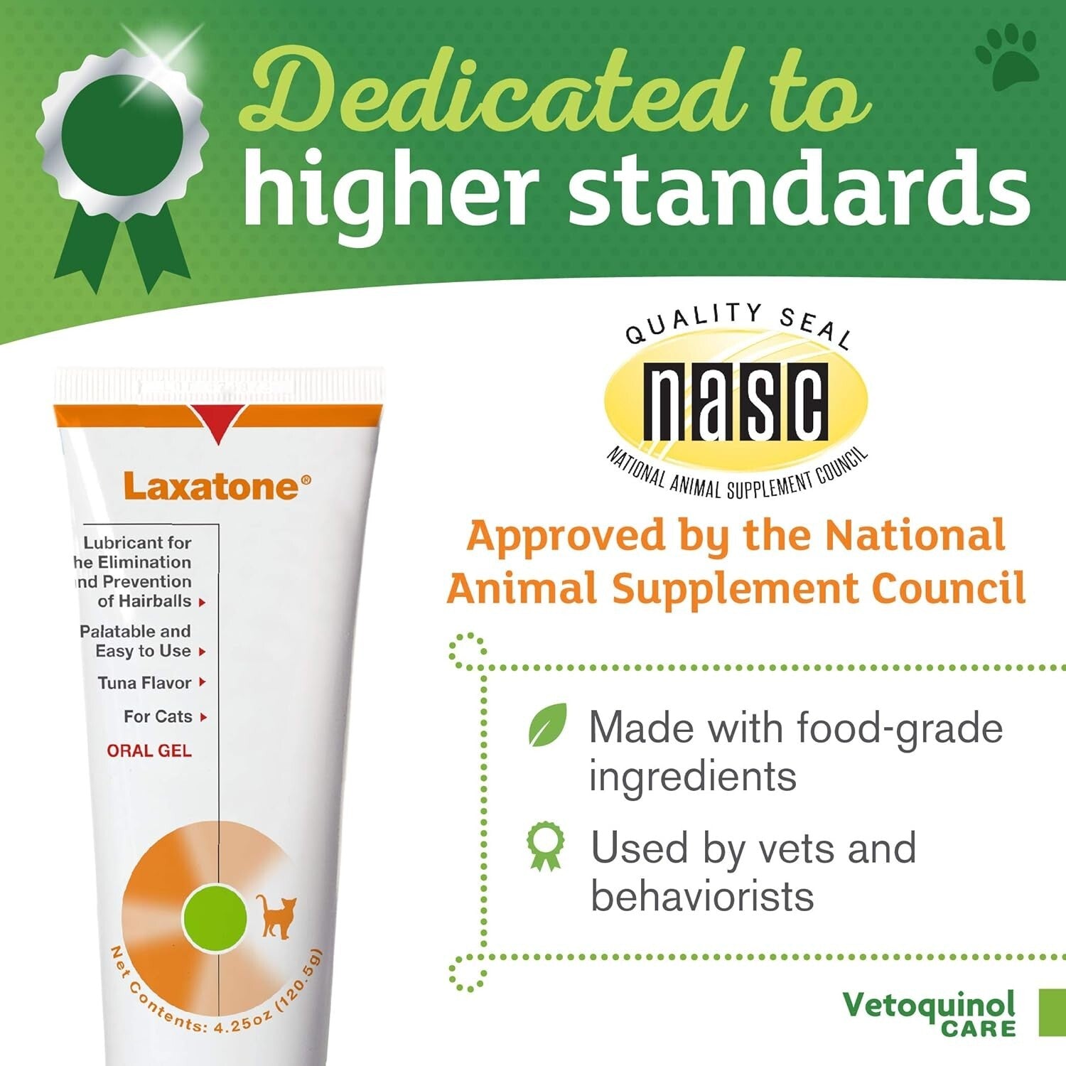 Laxatone 3-Pack Tuna-Flavored Hairball Relief Gel for Cats - 4.25 oz Each