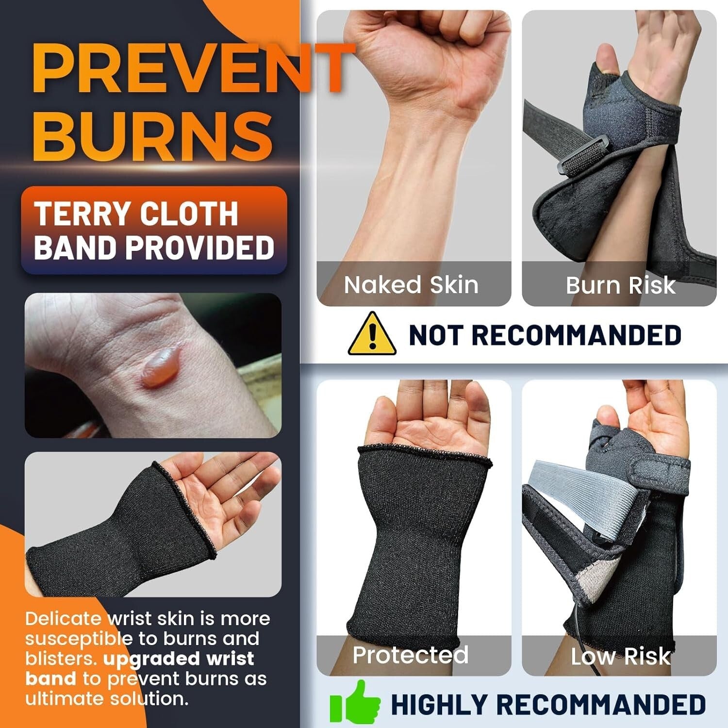 Dual-Sided Heating Pad for Thumb & Wrist - Adjustable Fit for Enhanced Recovery