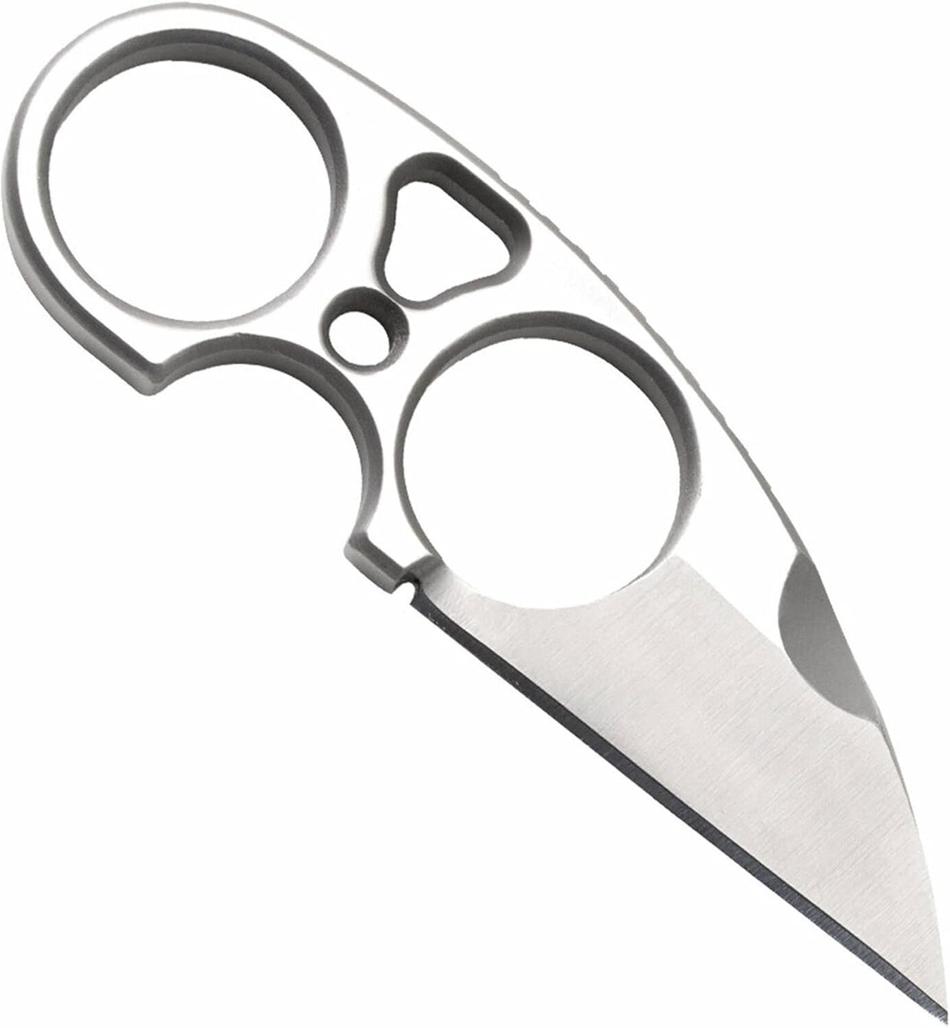 Stainless Steel Tactical Knife with Serrated Edge - Ideal for Camping & Hiking