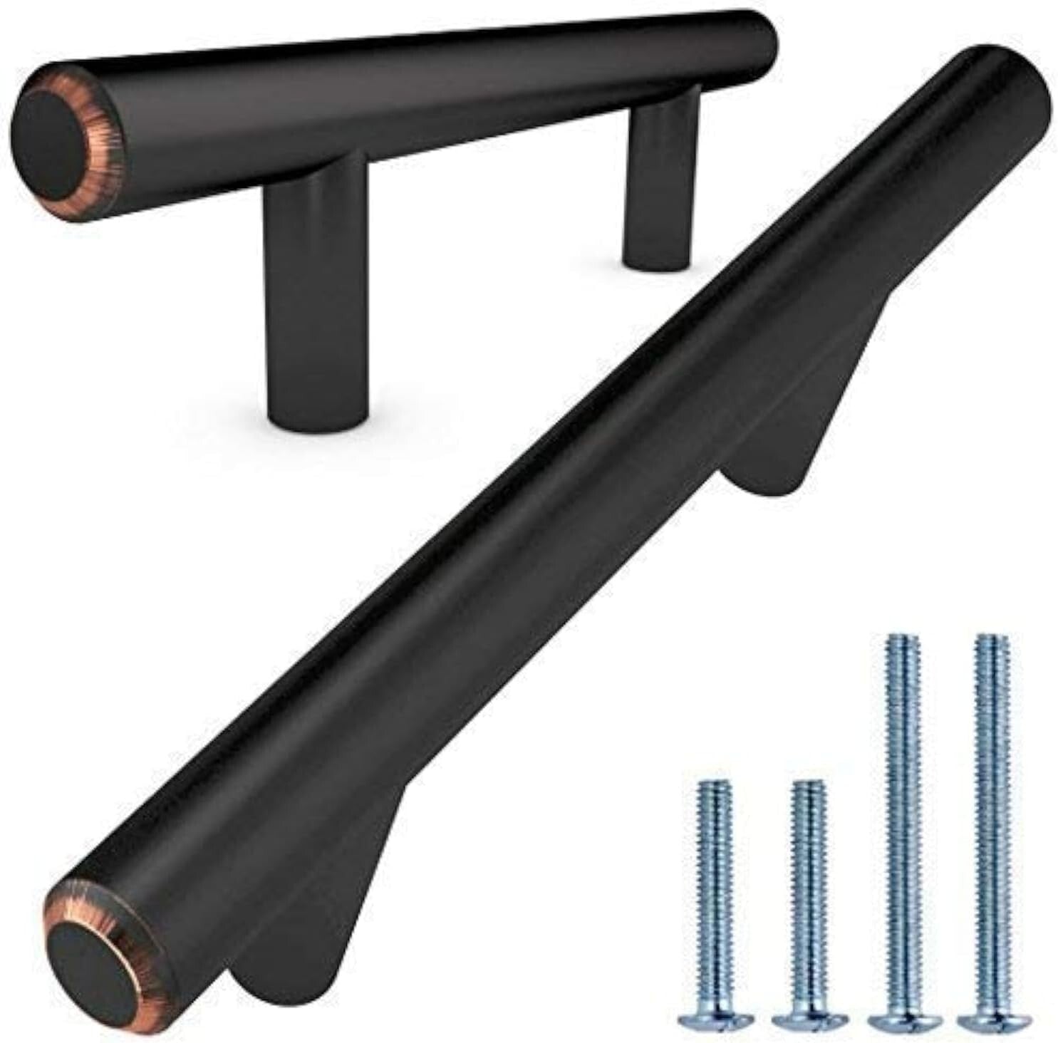 25 Pack Premium Stainless Steel Bar Pull Handles – 3In Center, Oil Rubbed Bronze
