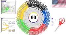 Load image into Gallery viewer, Multi-Purpose 8" Scissors 60-Pack, Comfortable and Sharp for Left/Right Use