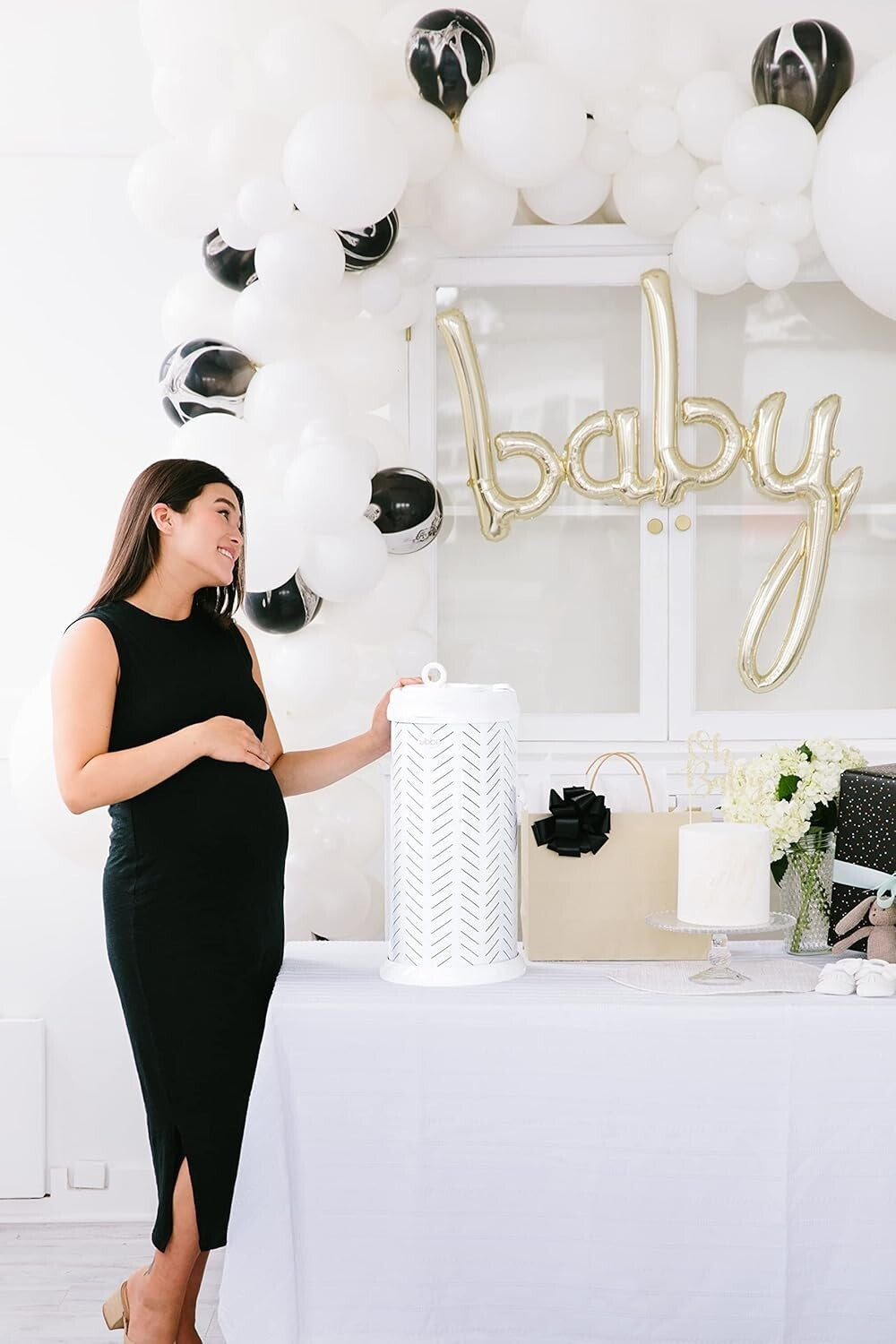 13 Gallon Stainless Steel Diaper Pail - Sleek, Childproof with Odor Control