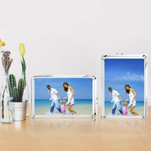 Load image into Gallery viewer, Versatile 6x8 Acrylic Picture Frames - Magnetic, Easy Photo Changes, Pack of 5