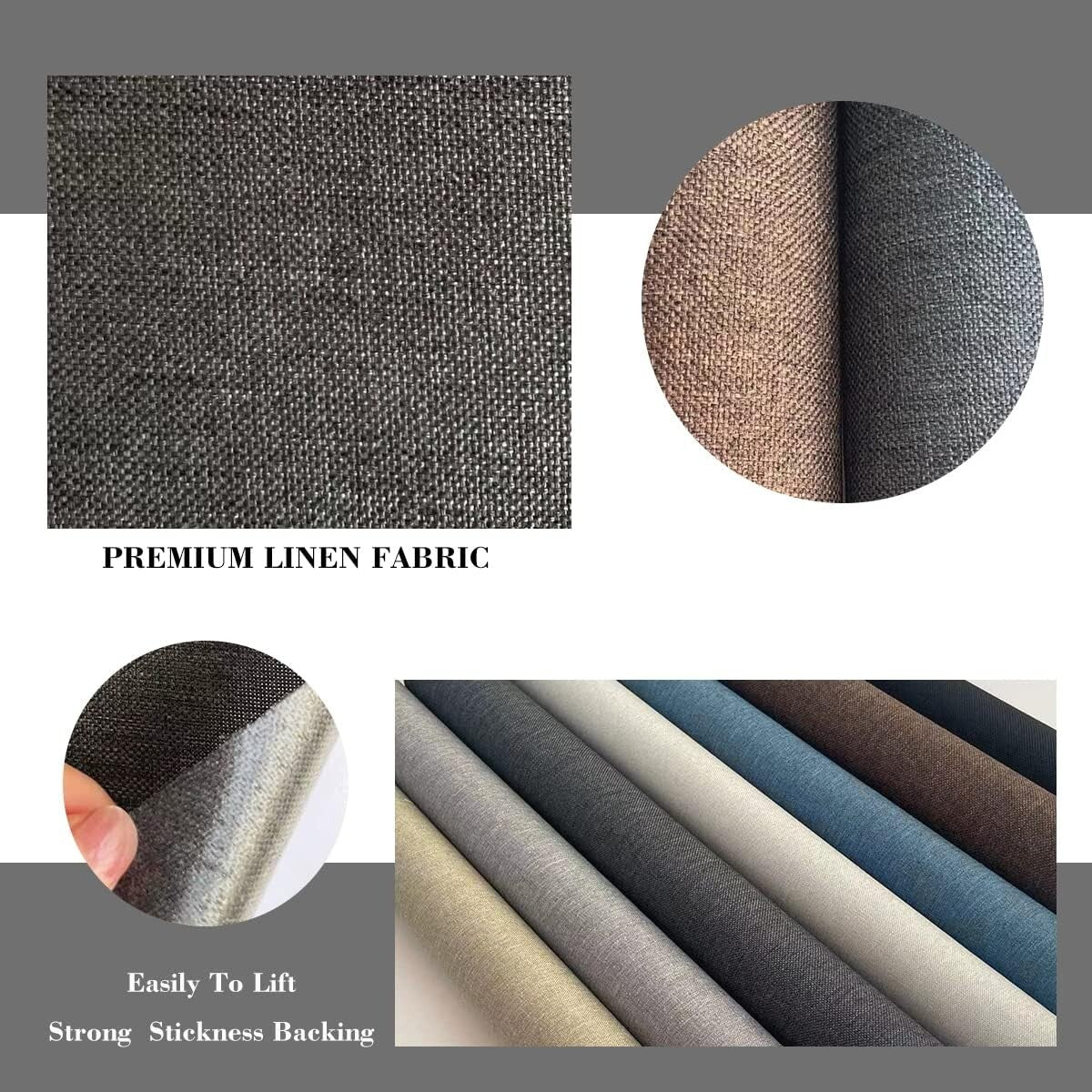 Durable Self-Adhesive Fabric Patches 17x158 In - Perfect for Furniture Repair