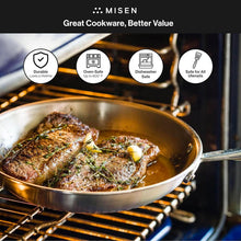 Load image into Gallery viewer, Versatile 5-Ply Frying Pan Set - Dishwasher Safe, Even Heating, 10" &amp; 12" Sizes