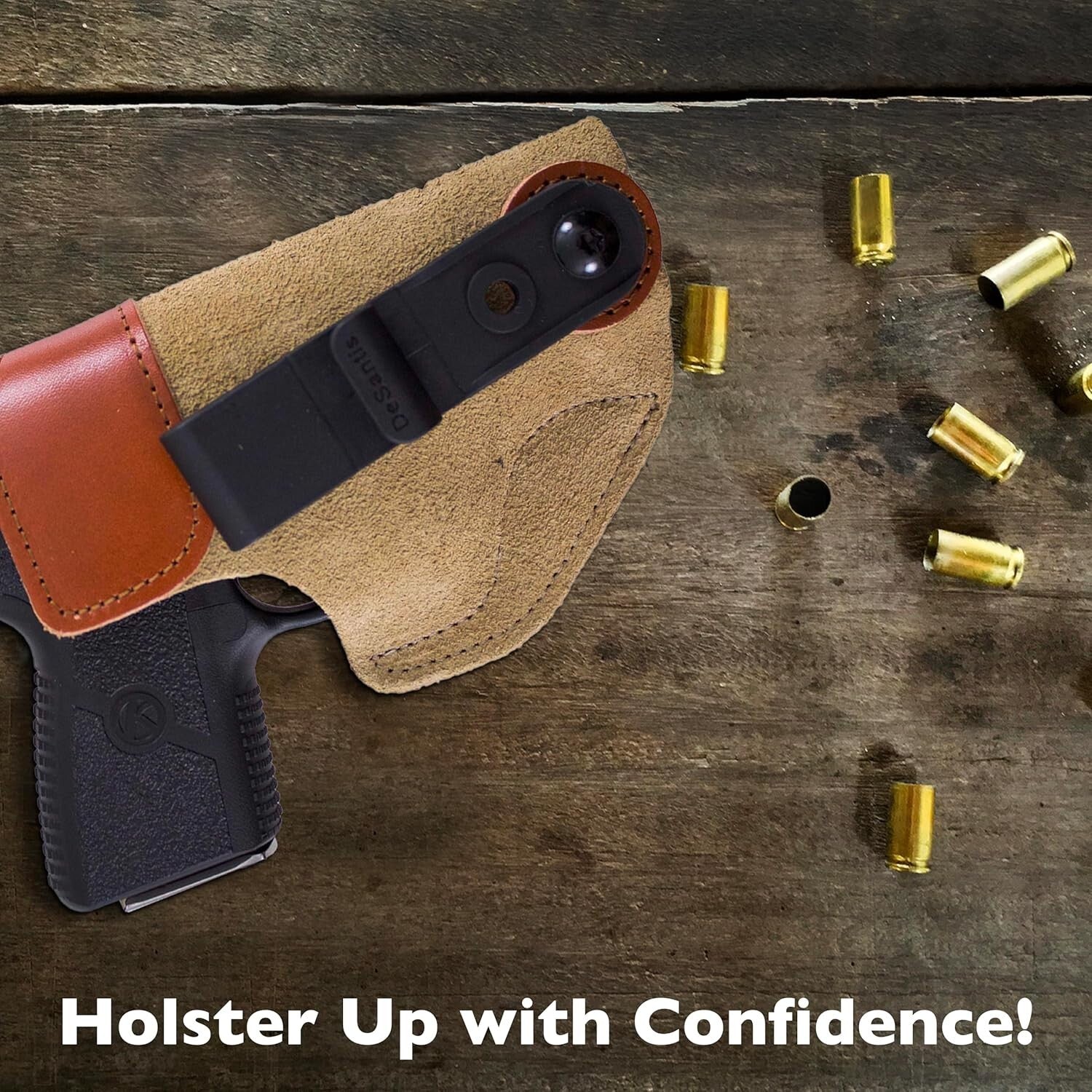 Premium Leather IWB Holster Fits S&W, Taurus & More - Discreet Right Hand Draw