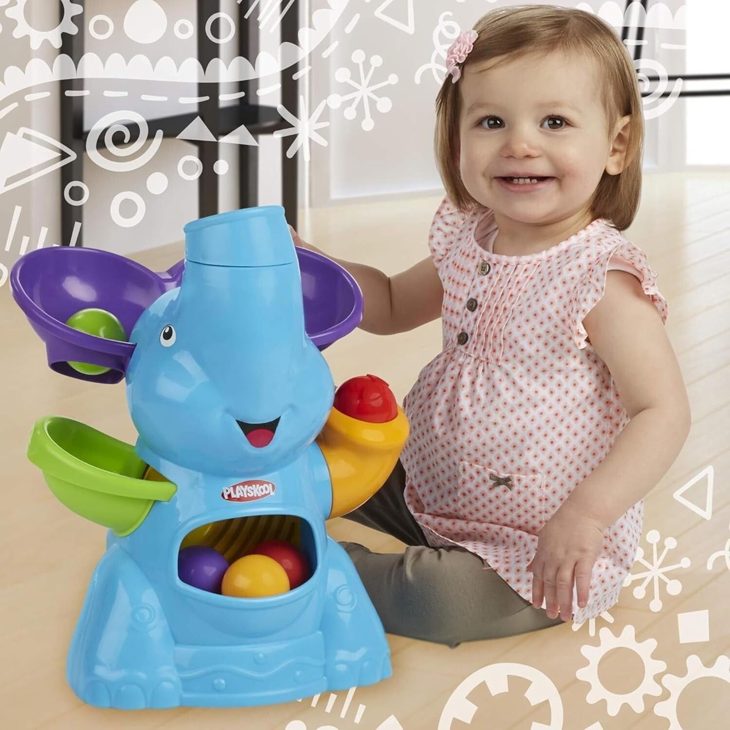 Fun Elefun Ball Popping Toy for Babies 9 Months – Musical & Interactive