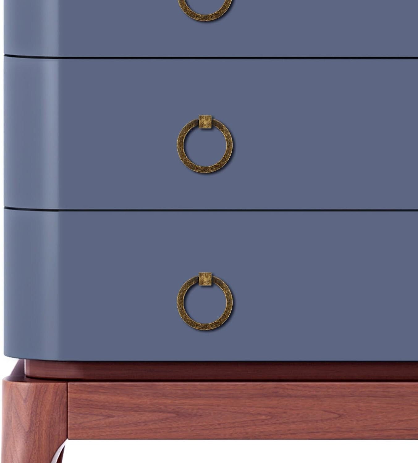 Elegant 12-Piece Antique Brass Round Pulls - Easy Install Cabinet Handles