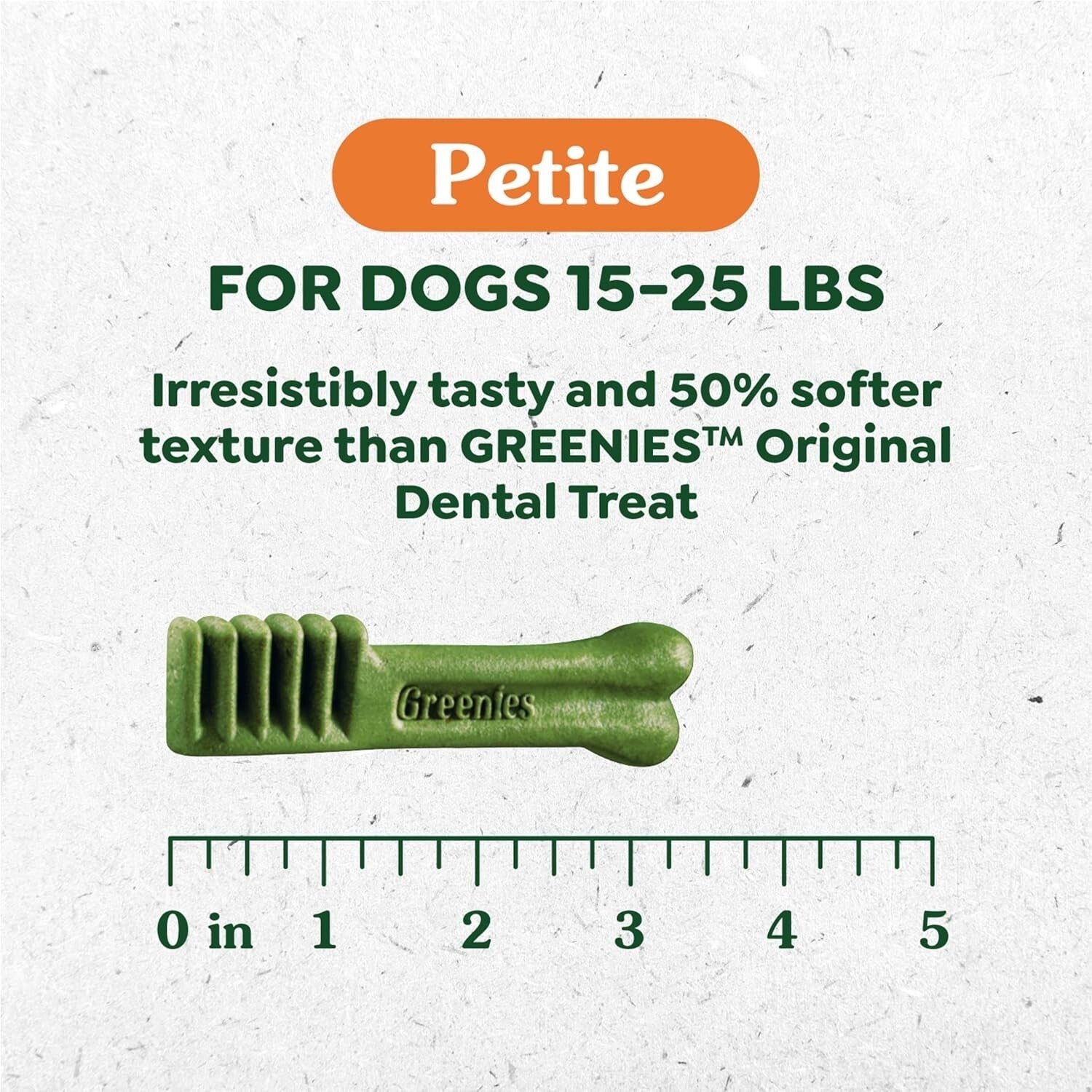 Natural Dental Dog Chews for Seniors - 27 oz Petite Size, Mouth-Wowing Flavor