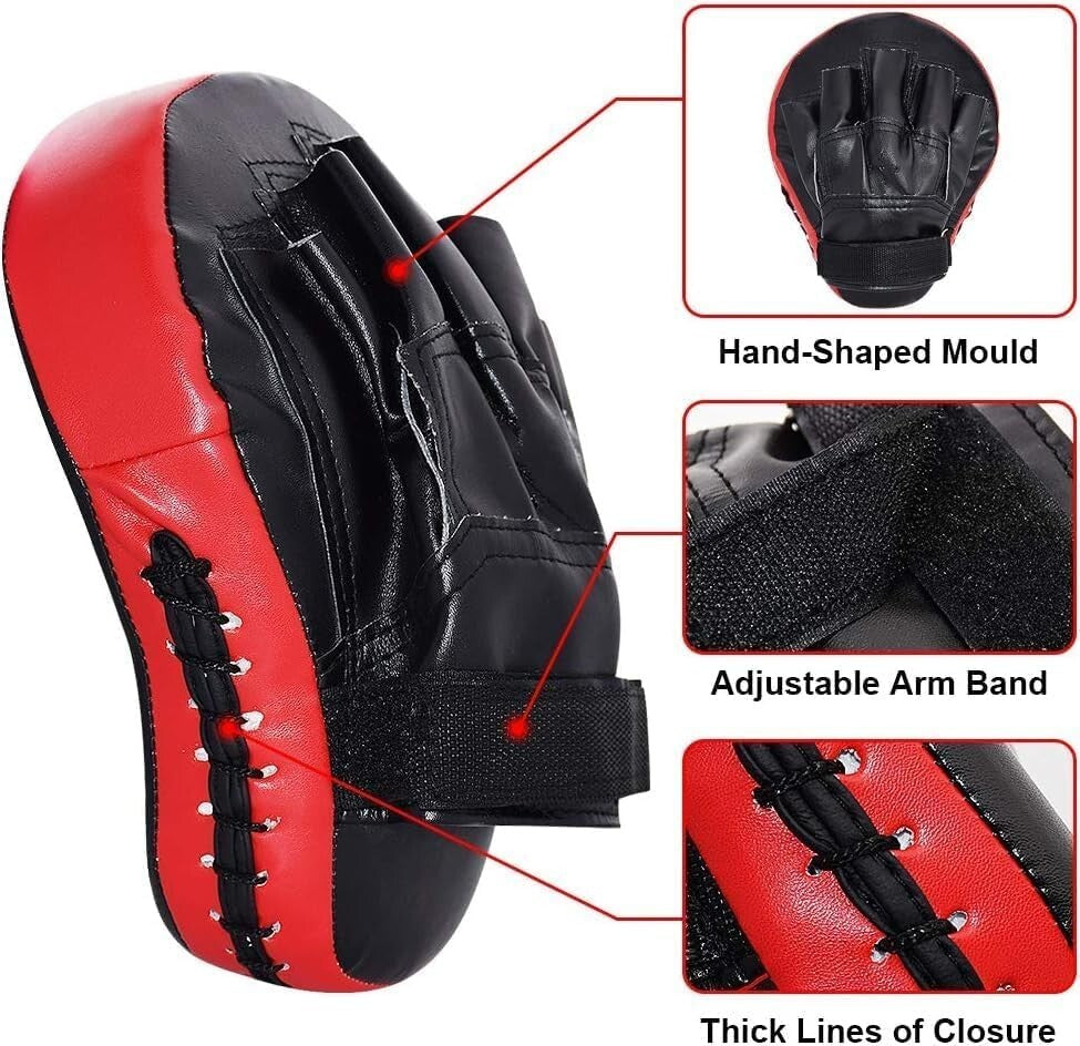 Lightweight Curved Kick Pad Set with Breathable Design for Martial Arts Training